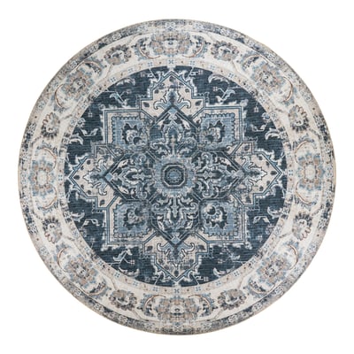 Blauw Havana Vloerkleed - 200 cm Chenille Polyester
