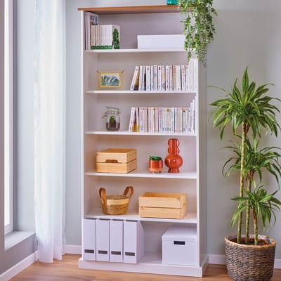 Boekenkast Westerland | 90 x 38,1 x 190 cm | Wit Boekenkast Westerland | 90 x 38,1 x 190 cm | Wit