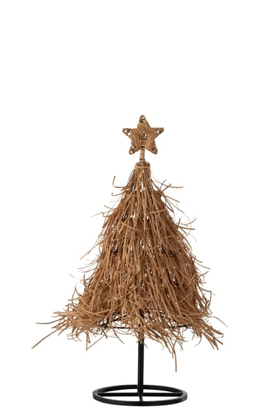 Kerstboom ster rattan small Kerstboom ster rattan small