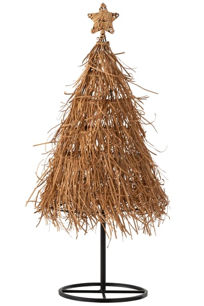 Kerstboom ster rattan large Kerstboom ster rattan large