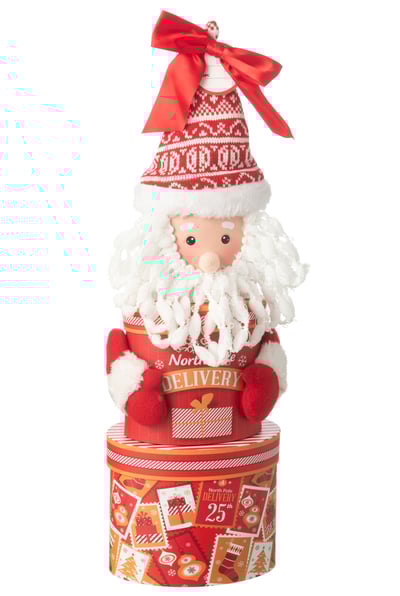 Voorraadpot giftbox papier rood