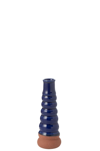 Vaas leo buoys porselein blw/terra
