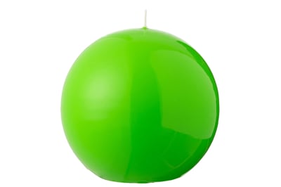 Kaars bol wax fluo groen - 50 uur Kaars bol wax fluo groen - 50 uur