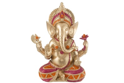 Ganesha zittend resin large