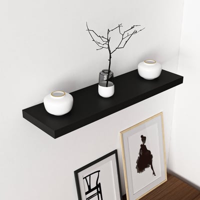 Gizli 80 Wandplank | 100% MELAMINE | Zwart
