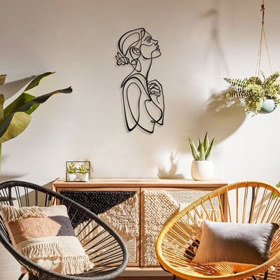 Artepera Decoratieve metalen wandaccessoire | 100% STAAL | 28 x 61 cm