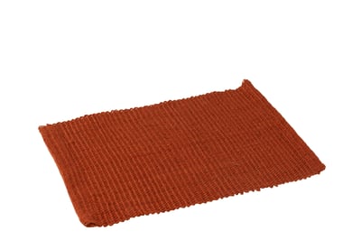 Placemat rechthoek jute terracotta