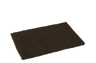 Placemat rechthoek jute donker bruin