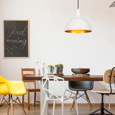 Strakke en moderne kroonluchter | 30 cm Diameter | Witgoud Strakke en moderne kroonluchter | 30 cm Diameter | Witgoud