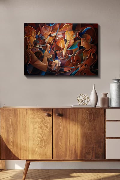Bract Decoratief canvas schilderij | Houten lijst | 50 x 70 cm Bract Decoratief canvas schilderij | Houten lijst | 50 x 70 cm