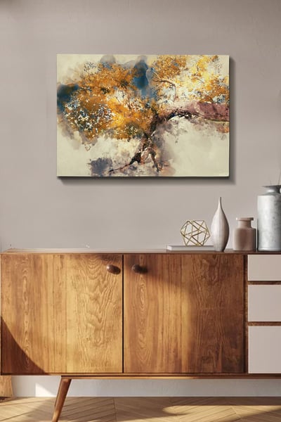Schutblad Decoratief Canvas Schilderij | Veelkleurig | 50x70 cm Schutblad Decoratief Canvas Schilderij | Veelkleurig | 50x70 cm