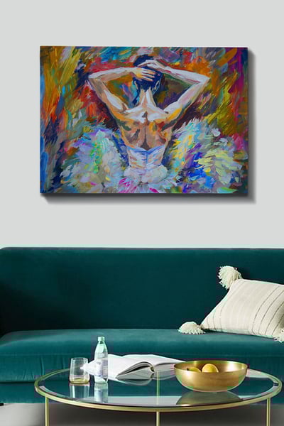 Schutblad Decoratief Canvas Schilderij | 100% Houten Kader | 70x100 cm