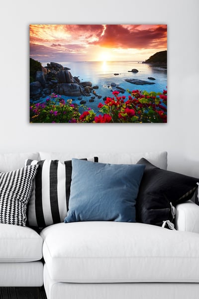 Bract Decoratief canvas schilderij | Houten lijst | 50 x 70 cm
