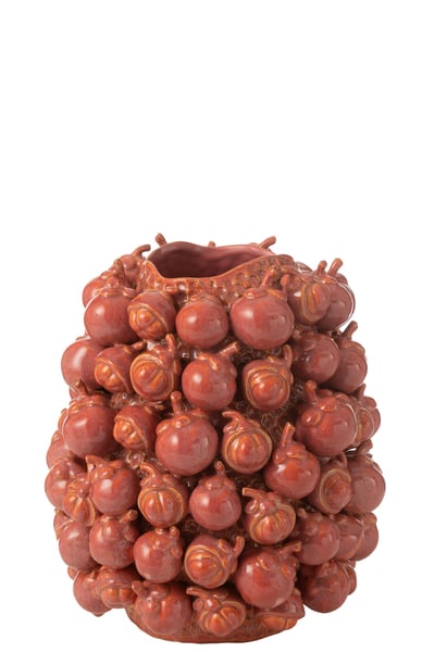 Vaas botanica klei koper roze small