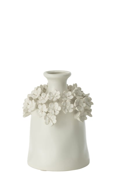 Vaas yucca bloem keramiek wit small Vaas yucca bloem keramiek wit small