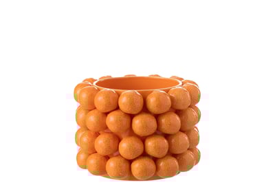 Bloempot sinaasappels keramiek oranje large