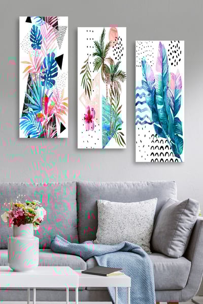 Marvellous Decoratief MDF schilderij (3 stuks) | 100% MDF | 70 x 50 cm
