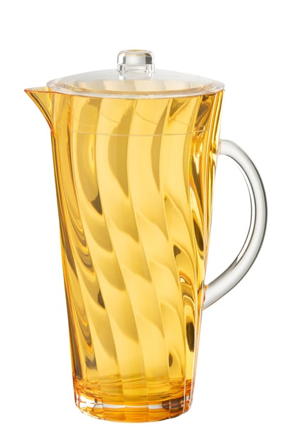 Kruik wave acryl oranje