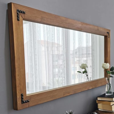 115 Spiegel | DENNENHOUT | Walnoot