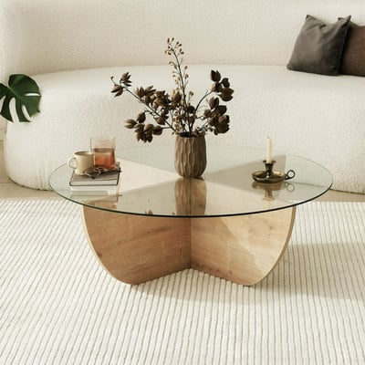 Lily Salontafel | GEHARD GLAS | Saffier Eiken