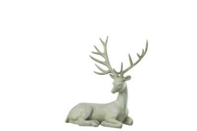 Hert liggend kalk grijsblauw