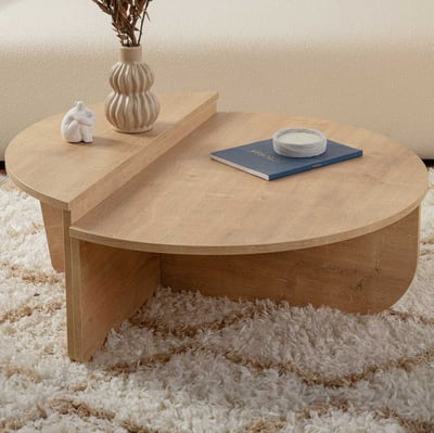 Salontafels Orion - 60x90x30cm - set van 2 - eikendecor