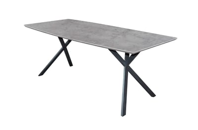 Eetkamertafel Alec 160x90 industrieel - beton Eetkamertafel Alec 160x90 industrieel - beton