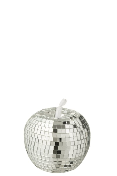 Appel spiegel schuim zilverkleurig small