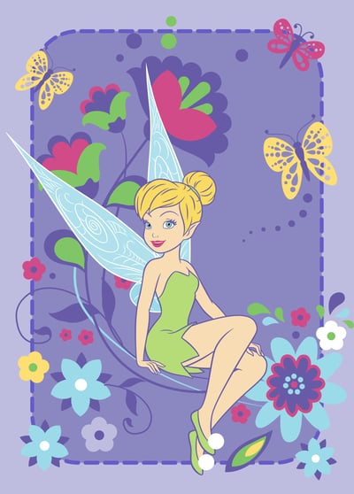 Tapijt Fairies - Tink Flowers Tapijt Fairies - Tink Flowers