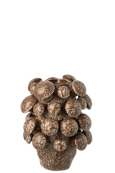 Vaas fungi klei bruin small