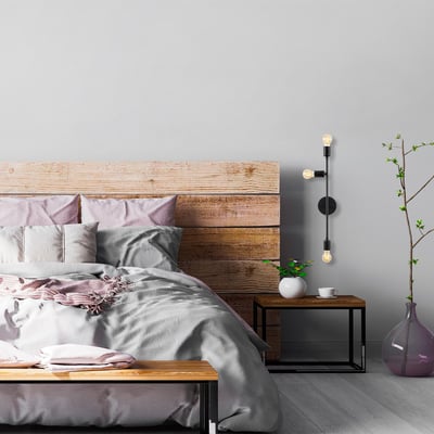 Tatum Wandlamp | Metalen Lamp | Zwart | 15x15 cm | 65 cm Tatum Wandlamp | Metalen Lamp | Zwart | 15x15 cm | 65 cm