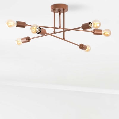 Tatum kroonluchter | Koper | 66x66cm | 27cm Hoogte Tatum kroonluchter | Koper | 66x66cm | 27cm Hoogte