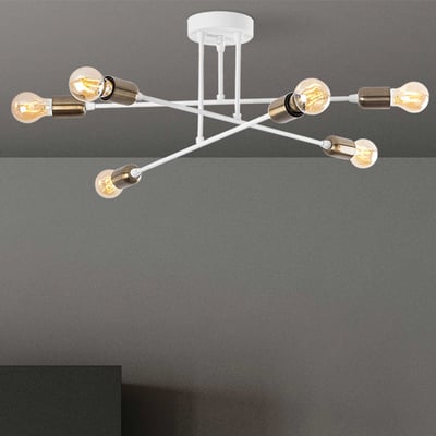 Fleur Kroonluchter | METALEN BEHUIZING | Wit