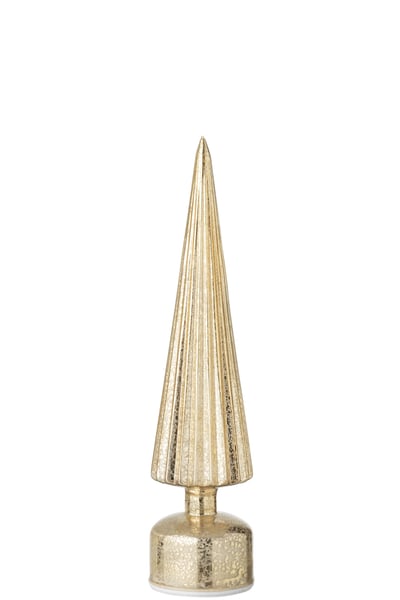 Boom led draaiend glas goudkleurig large