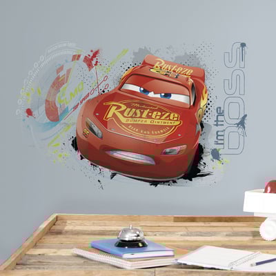 Muursticker Cars 3 Lightning McQueen Muursticker Cars 3 Lightning McQueen