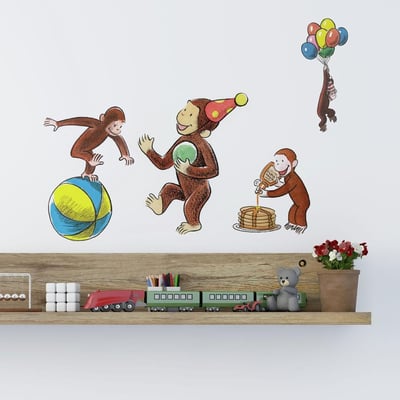 Muurstickers Curious George Muurstickers Curious George