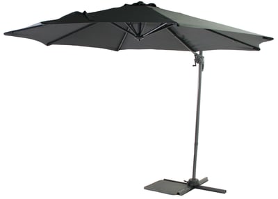 Parasol Honolulu Ø300cm met kruisvoet – antraciet