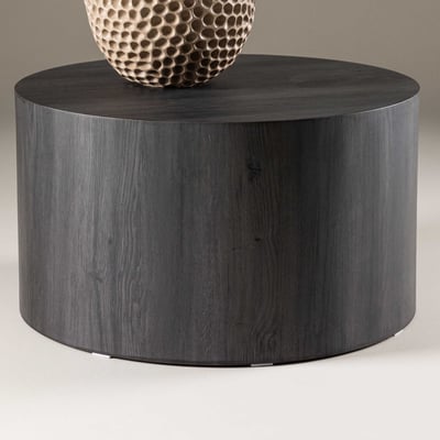 Salontafel York - MDF - Ø80cm - Zwart