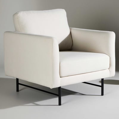 Fauteuil Sky - Polyester - 86x68x87 cm - Wit