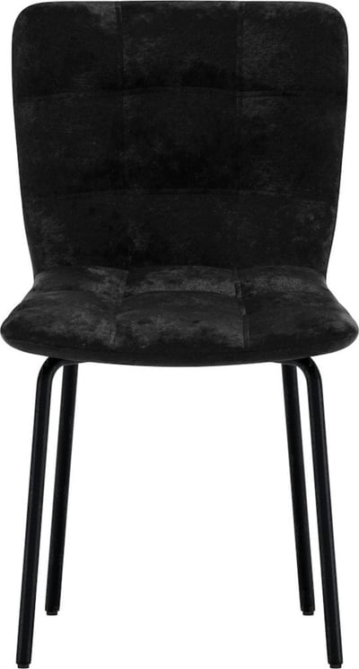 Eetkamerstoel Punsch Venture Design - Fluweel Zwart - 52x80x45 cm
