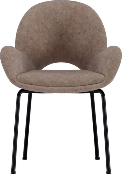 Eetkamerstoel Florensa Venture Design - Fluweel Set 2 - 60x80x60cm - Bruin