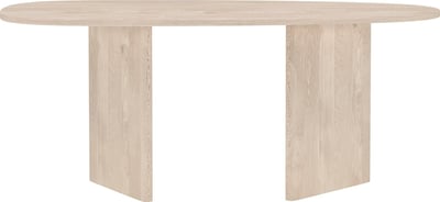 Ovale eettafel Grönvik Venture Design - MDF naturel - 180x90 cm