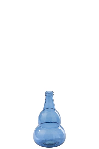 Vaas  glas blauw