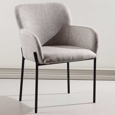 Eetkamerstoel Vätö - Polyesterlinnen - 60x81x59 cm - Beige