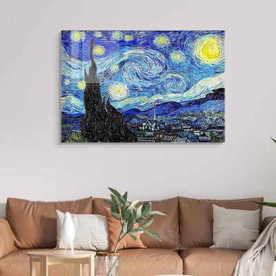 Bozeman Decoratieve Glazen Schilderij - 30x45 cm (Multicolor)