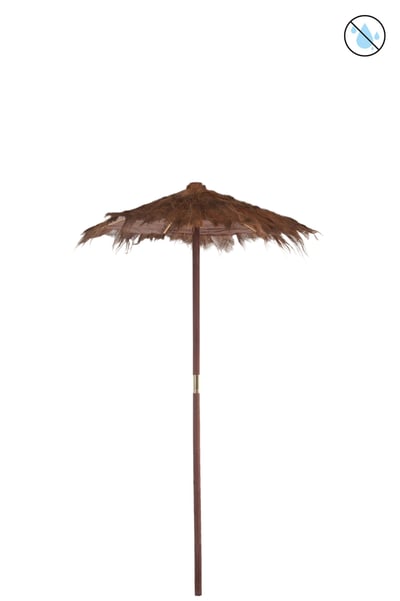 Parasol cocobladeren bruin small
