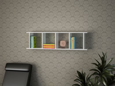 Woody Boekenplank | 100% Melamine Laag | 18mm Dik | 120cm x 33 | Wit Woody Boekenplank | 100% Melamine Laag | 18mm Dik | 120cm x 33 | Wit