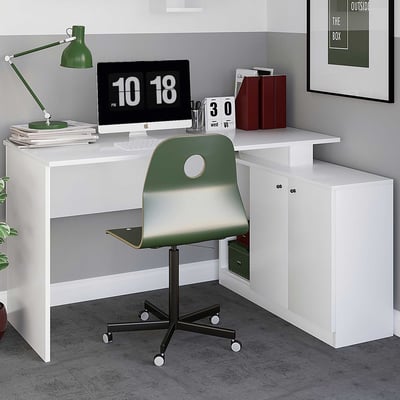 Başak Bureau | 100% MELAMINE | Wit