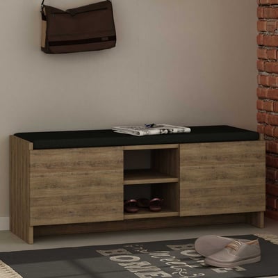 Woody Modieus Schoenenkastje | 18mm Melamine | Donker Eiken Woody Modieus Schoenenkastje | 18mm Melamine | Donker Eiken