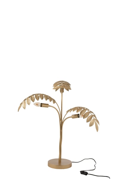 Tafellamp palmboom zink goud Tafellamp palmboom zink goud